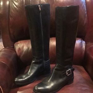 Tall leather boots